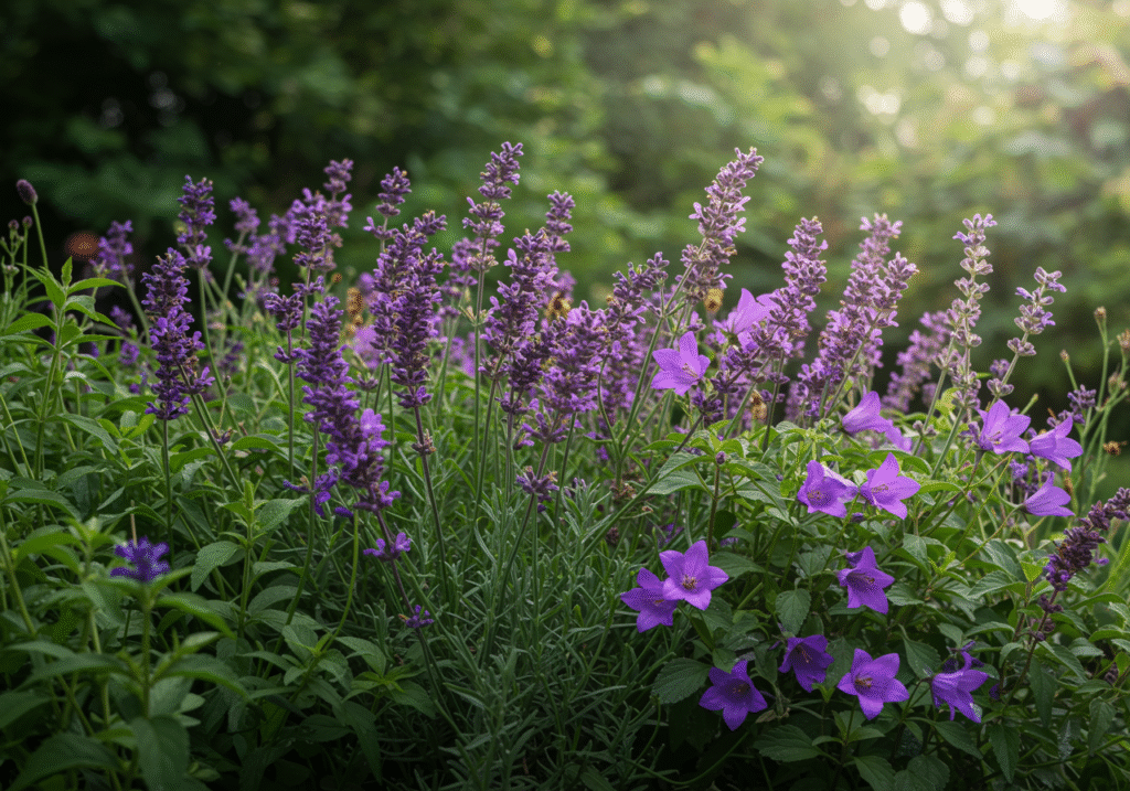 fioletowe byliny wieloletnie