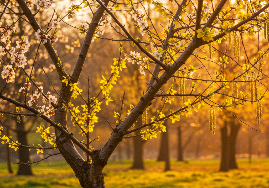 Jakie drzewa kwitną w marcu?